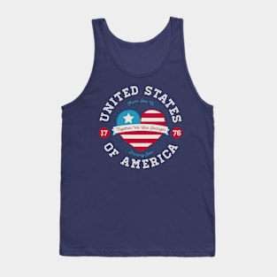 United States Heart Crest Tank Top